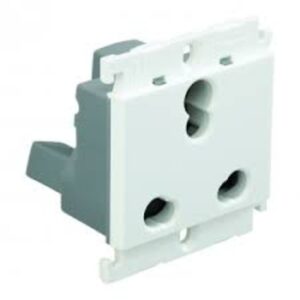 Mylinc 16A socket with shutter 3 pin Combine 2 module