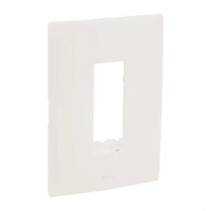 Lyncus Cover Plate with Support Frame-1 Module-Classic White