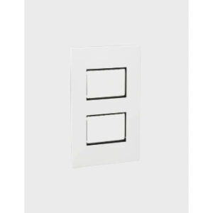 Cover Plate with Metal Frame-2*4 Module-White