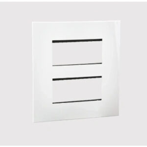 Cover Plate with Metal Frame-2*6 Module-White