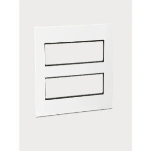 Cover Plate with Metal Frame-2*8 Module-White