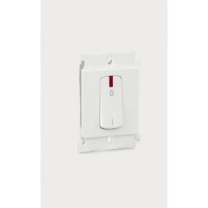 32A SWITCH DP 1WAY WITH INDICATOR 2MODULE 250V – White