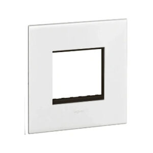 Cover Plate with Metal Frame-3 Module-White