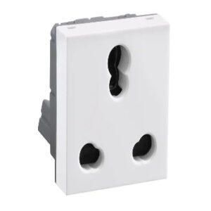 6/16A-Socket-2 Module-White