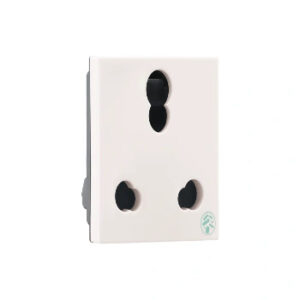 6/16A – Socket - 2 Module - White
