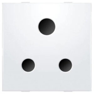 Anchor Ziva 3 Pin Round Socket without shutter 1 Module
