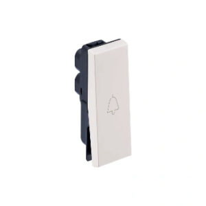 6A - Bell Push - 1 Way - 1 Module - Classic White