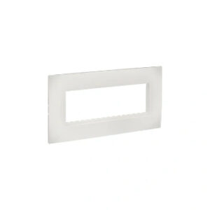 Lyncus Cover Plate with Support Frame-8 Module-Classic White