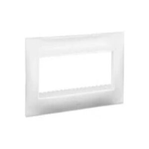 Lyncus Cover Plate with Support Frame-9 Module-Classic White