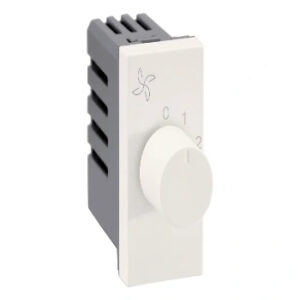 Fan Regulator-100 Watts-1 Module-White