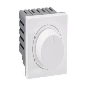 Lyncus Fan Regulator-100 Watts-360°-2 Module-White