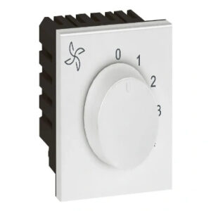 Fan Step Regulator-100 Watts-2 Module-White