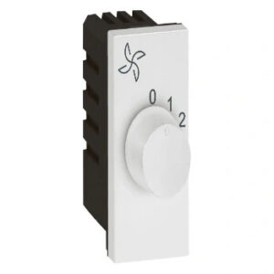 Fan Step Regulator-100 Watts-1 Module-White