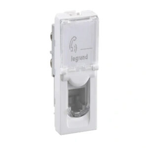 Telephone Socket-RJ11-1 Module-White