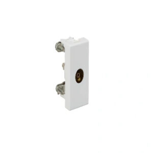 TV Co-axial Socket-1 Module-White