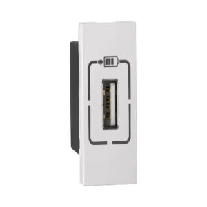 USB Charger-1500mA-Type A-1 Module-White